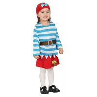 Disfraz Pirata Bebé Chica T/0-6 Meses