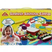 Estuche Plastilina Sandwich-Salchichas-Galletas
