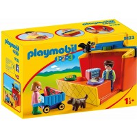 Playmobil 1,2,3, Mercado Maletín